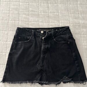 American Eagle Black Denim Skirt